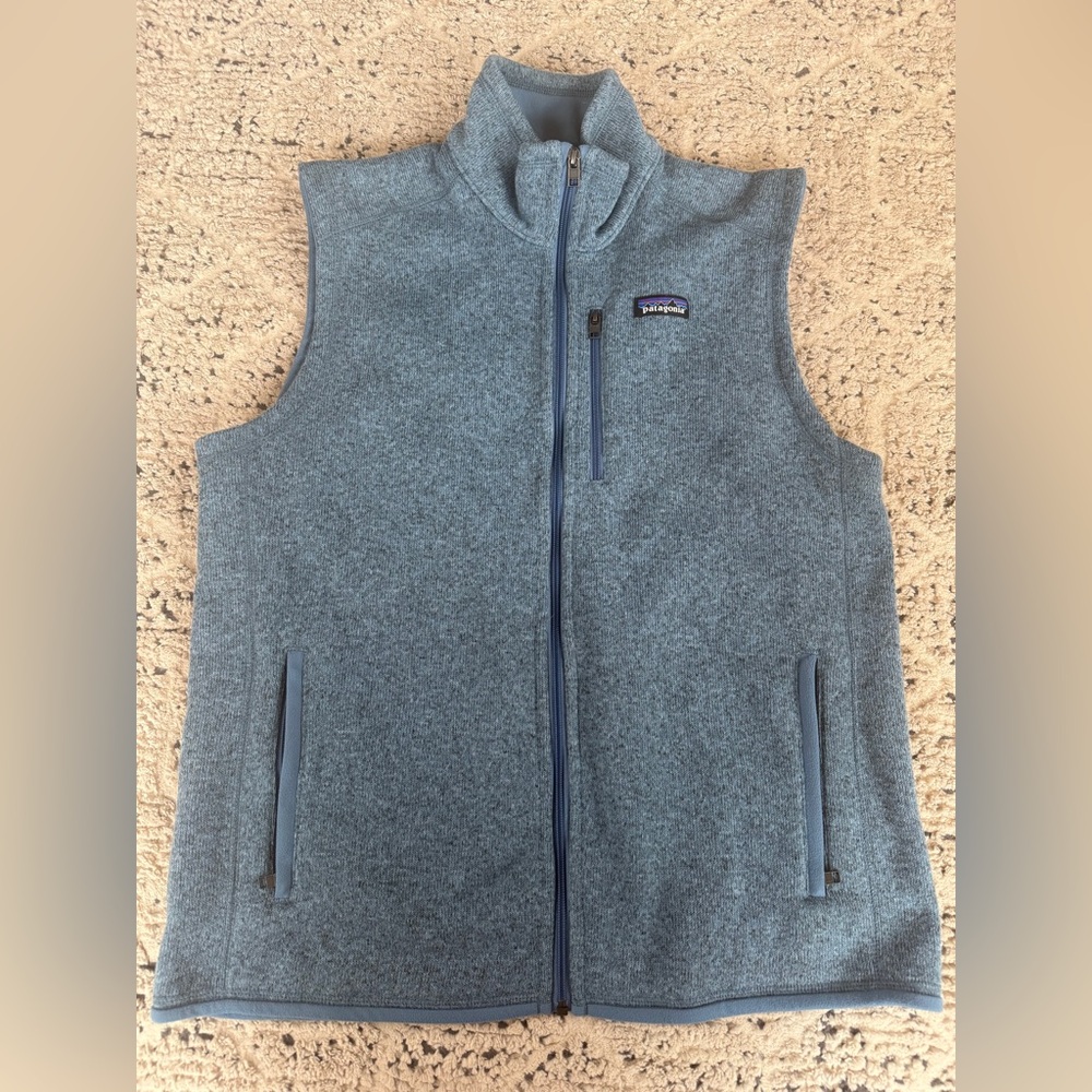 Patagonia men’s Better Sweater Thermal Blue Size Large